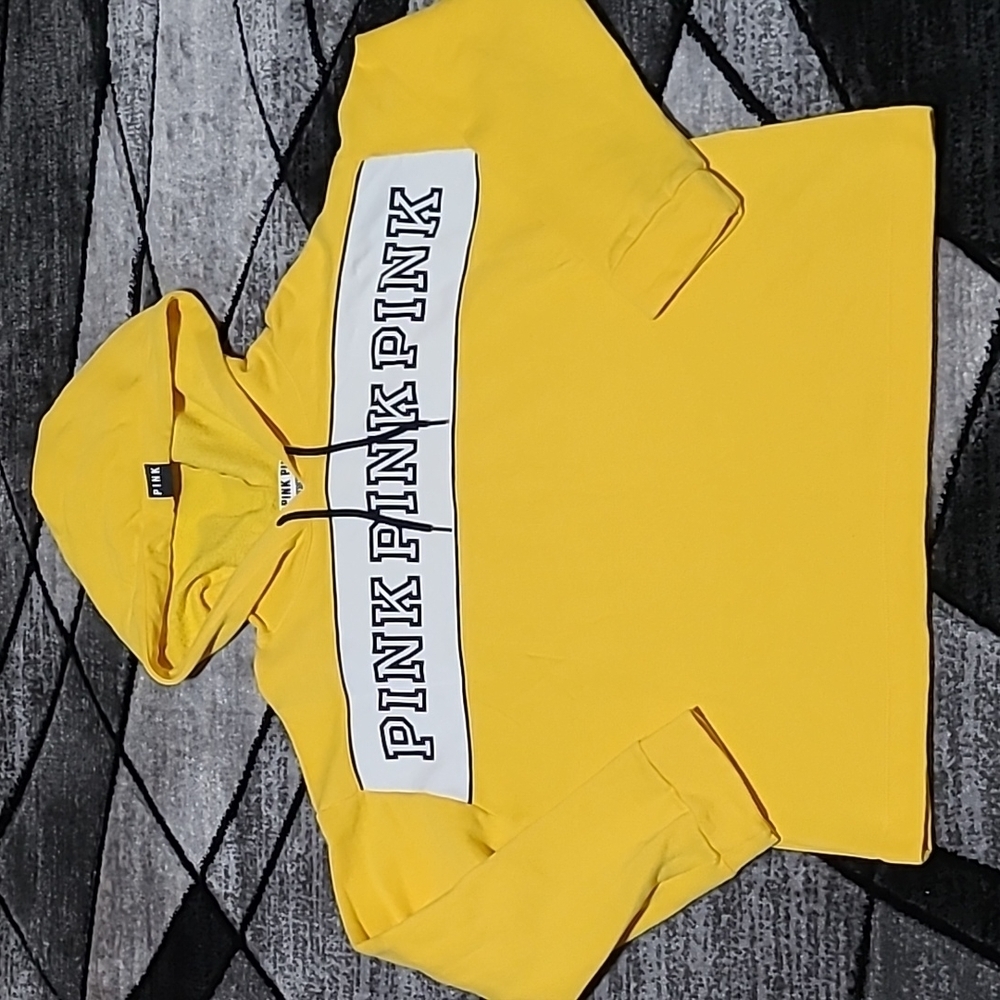 VS PINK Logo Drawstring Hoodie Sweatshirt